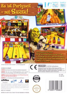 Shrek's Carnival Craze Party Games box cover back